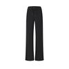 Fashion Simple Versatile Knitted Straight Leg Casual Pants Women Bottoms Deep-Black A11W511612FBK
