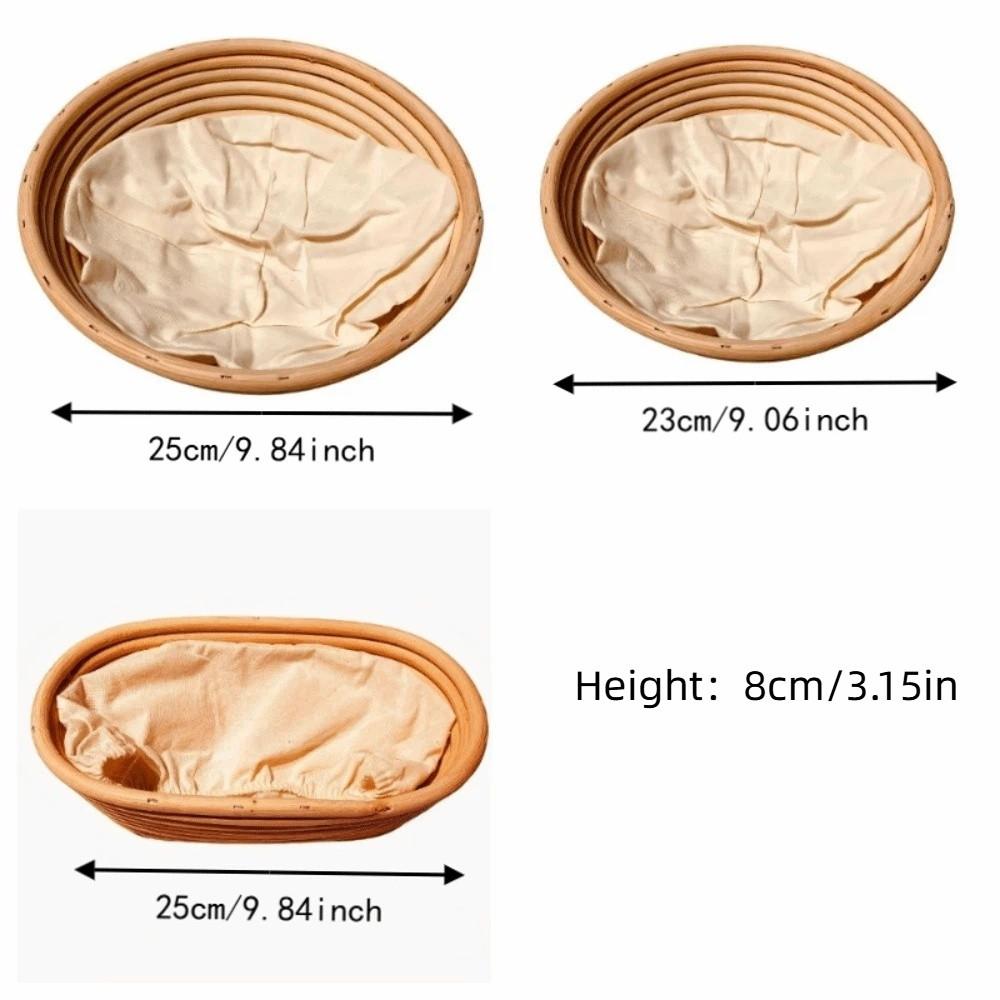 Round & Oval Bread Proofing Basket Decorative Sourdough Proofing Baske Professional Bakers