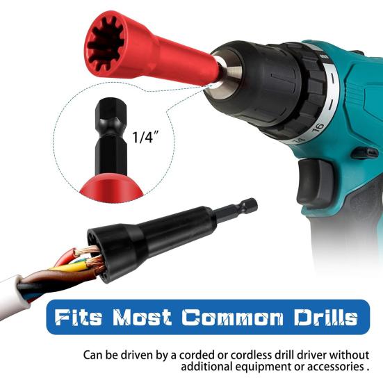 Скручиватель проводов Легкий портативный Эффективный удобный в использовании Широкая совместимость Дрель Инструмент для зачистки проводов Скручивающий разъем для проводов