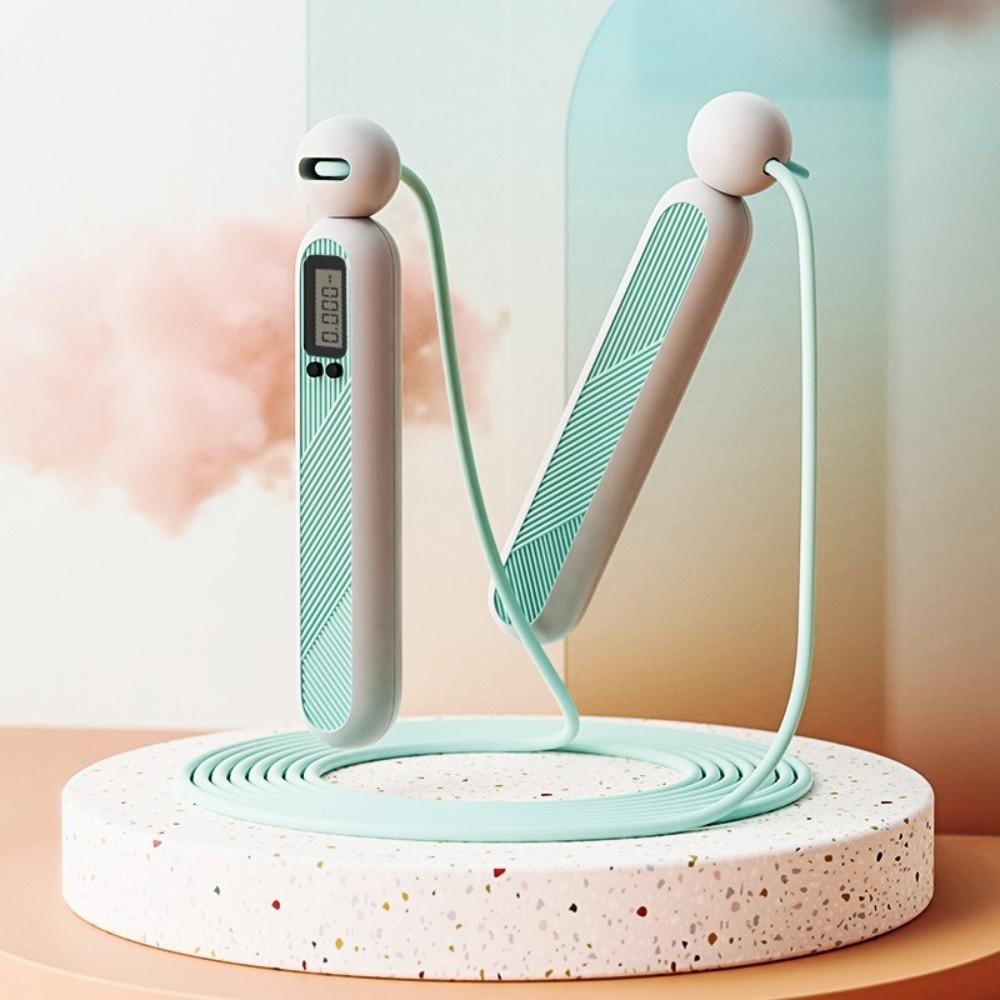 Adjustable Cordless Counting Skipping Rope with Counter Skipping Ropes Unisex