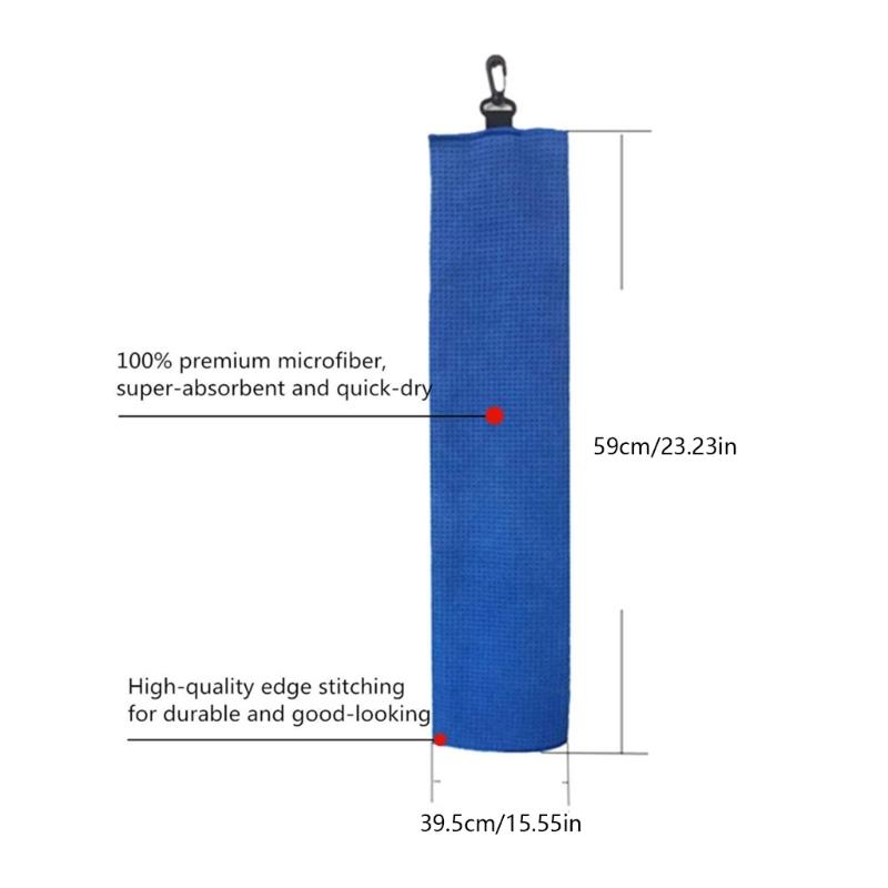 Golf Towel Microfibers Golf Ball Towel with Buckle Clip Golf Towels for Golf Bag Golf Course Exercise Gym