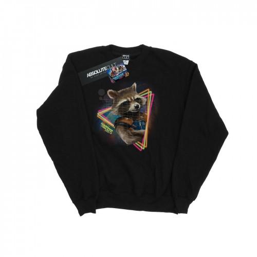 Marvel Mens Guardians Of The Galaxy Neon Rocket Sweatshirt