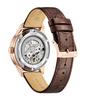 Citizen Автоматические часы День и Дата 40 мм Кожаные Мужские часы NY4062-04X
