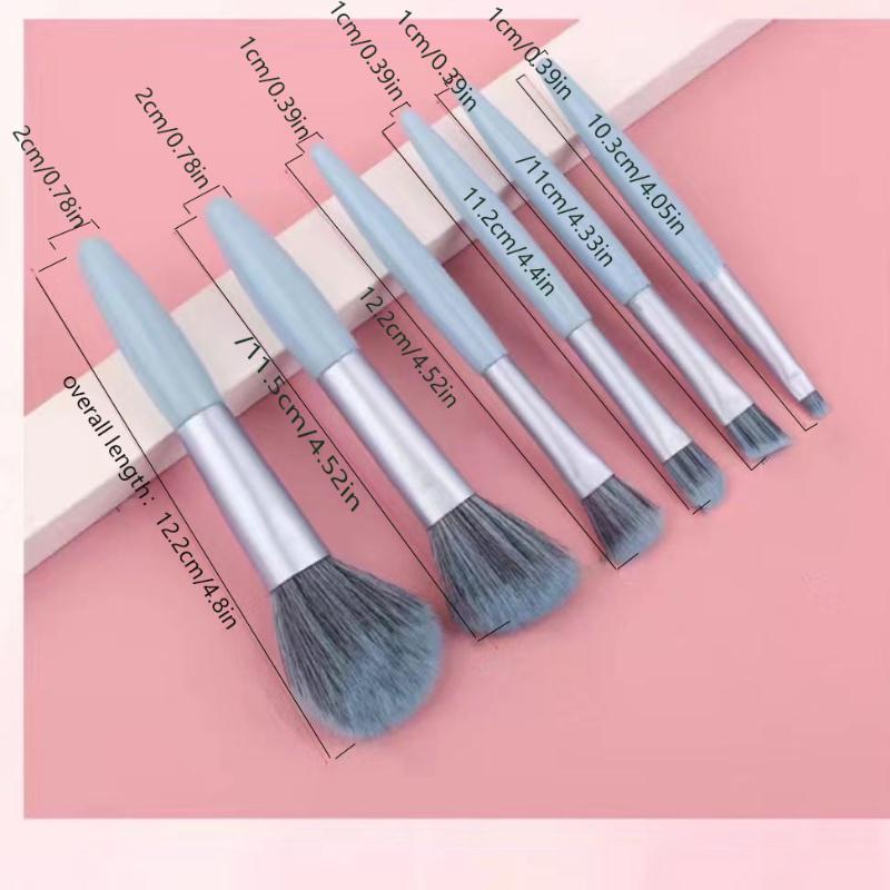 6 Soft-bristled Makeup Brush Set, Portable Eye Shadow Brush, Blush Brush, Beauty Tools, Makeup Brush with Strong Ability To Pick Up Powder