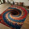 Optical Illusion Tunnel Print Rug Hypnotic Vortex Area Carpet for Living Room Bedroom Non-Slip Rugs Kitchen Table Floor Mat