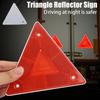 Stop Warning Sign Truck Tail Triangle Reflector Sign Vehicle Fault Safety Signboard Automotive Traffic Safety Reflective Sign