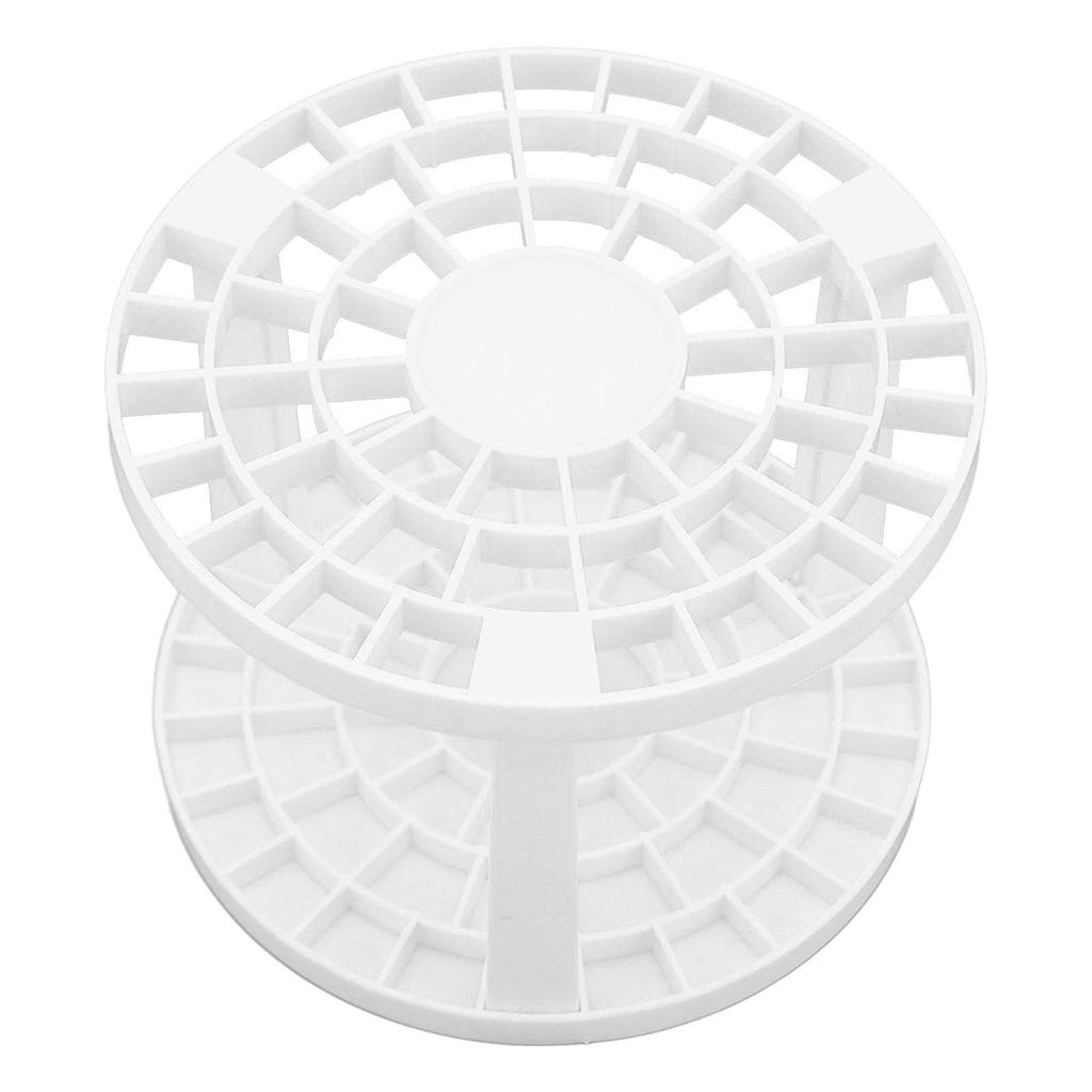 Подставка-органайзер для кистей для макияжа с 49 отверстиями, большой вместимости, многофункциональный держатель для ручек для нейл-арта, для дома, магазина, офиса, белый