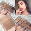 ROTO Акриловые матовые блестящие дымчатые тени для век Палитра блестящих теней для век с мерцанием и сиянием Палитра теней для макияжа Телесные пигменты для глаз