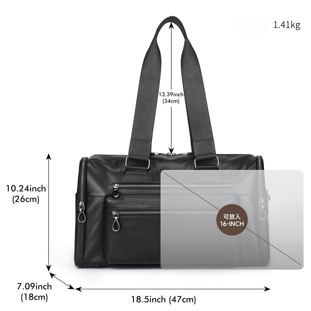 Модная мужская сумка для деловых поездок, легкая дорожная сумка из коровьей кожи, трендовая сумка для отдыха, большая вместимость, натуральная кожаная сумка