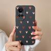 For Oppo Reno10 Pro 5G 8T 5 6 7 8 Lite Pro Phone Case Cover Fashion Camera Protection Liquid Soft Silicone Square Shell Love Heart For Oppo Bumper