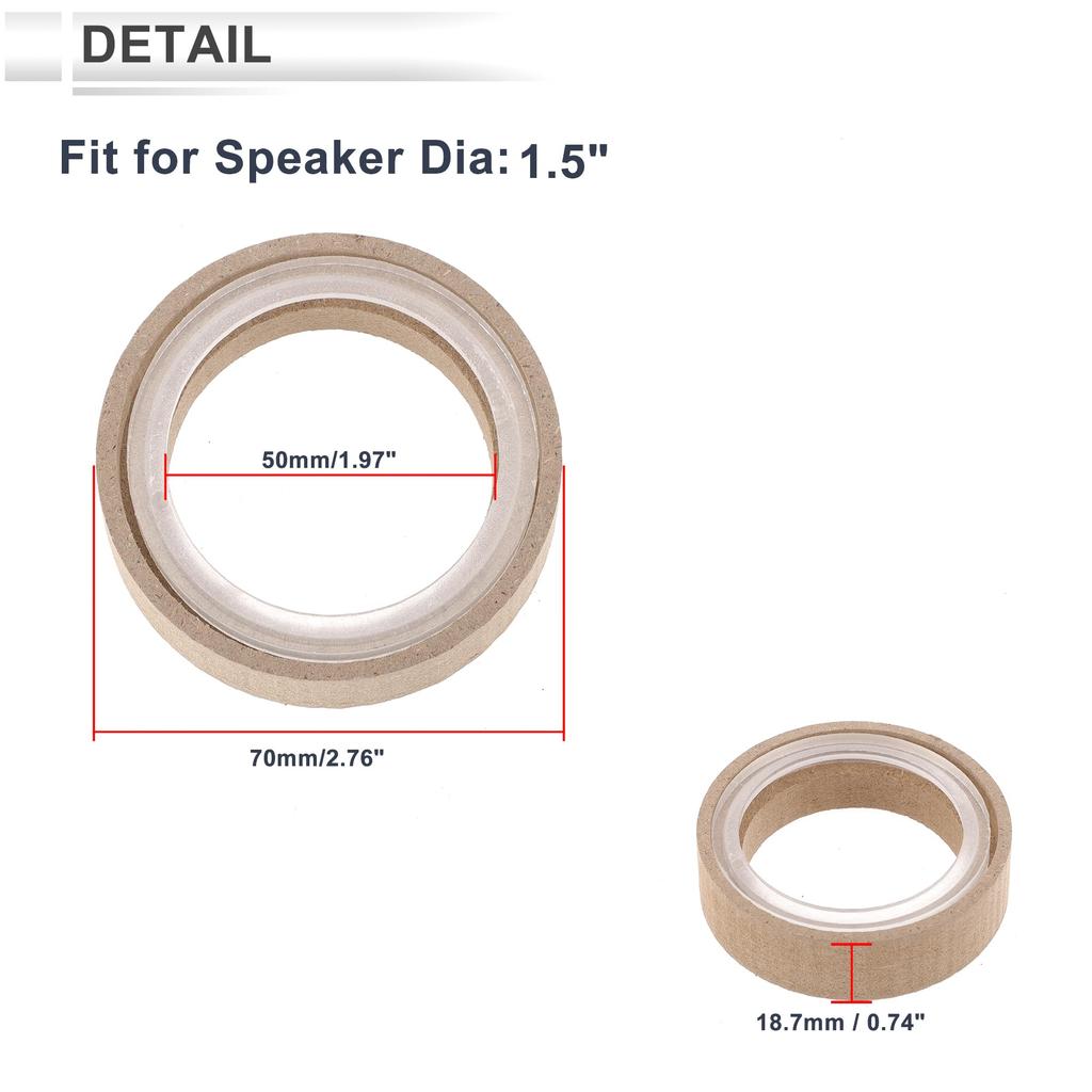 RATCHROLL 2 Sets Universal Speaker Spacer Ring Tweeter Speaker Spacer Adapter with Acrylic Washer