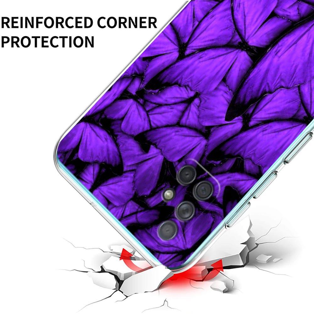 Бесконечность на фиолетовом чехле для телефона Samsung Galaxy A51 A71 A21S A12 A11 A31 A41 A01 A03S A22 A13 A33 A73 A53 A52 A32 5G A23