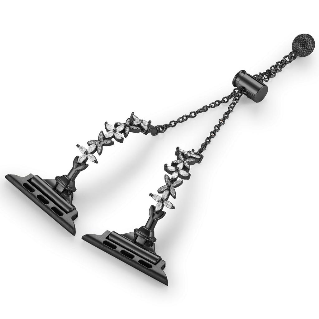 For Apple Watch 10 46mm/Ultra 2/Ultra 49mm/9 8 7 45mm/SE (2023) SE (2022) SE 6 5 4 44mm/3 2 1 42mm Four-Leaf Clover Copper Watch Strap