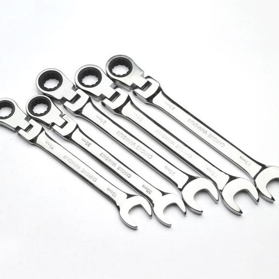 Накидной гаечный ключ с трещоткой, разводной угол 180 градусов, устойчивый к ржавчине, быстросъемный ручной гаечный ключ с трещоткой