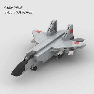Конструктор MOC «Военная серия»: МиГ-31 «Фоксхаунд», сборная модель, выставочный образец, советский самолет, игрушка для детей, подарок.
