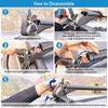 Universal 43 Aluminum Roof Rack Cross Bars with Anti-Theft Lock for 42.9-44.9inch Bare Roof Adjustable Window Frame Black Suppo