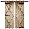 Сарай Деревянные Двери Ферма Оконные Шторы Домашнее Украшение Гостиная Шторы Оконные Обработки Шторы Шторы Для Кухни Спальни