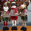 76cm Christmas Plush Doll Expandable Dwarf Ornament with Retractable Spring Legs