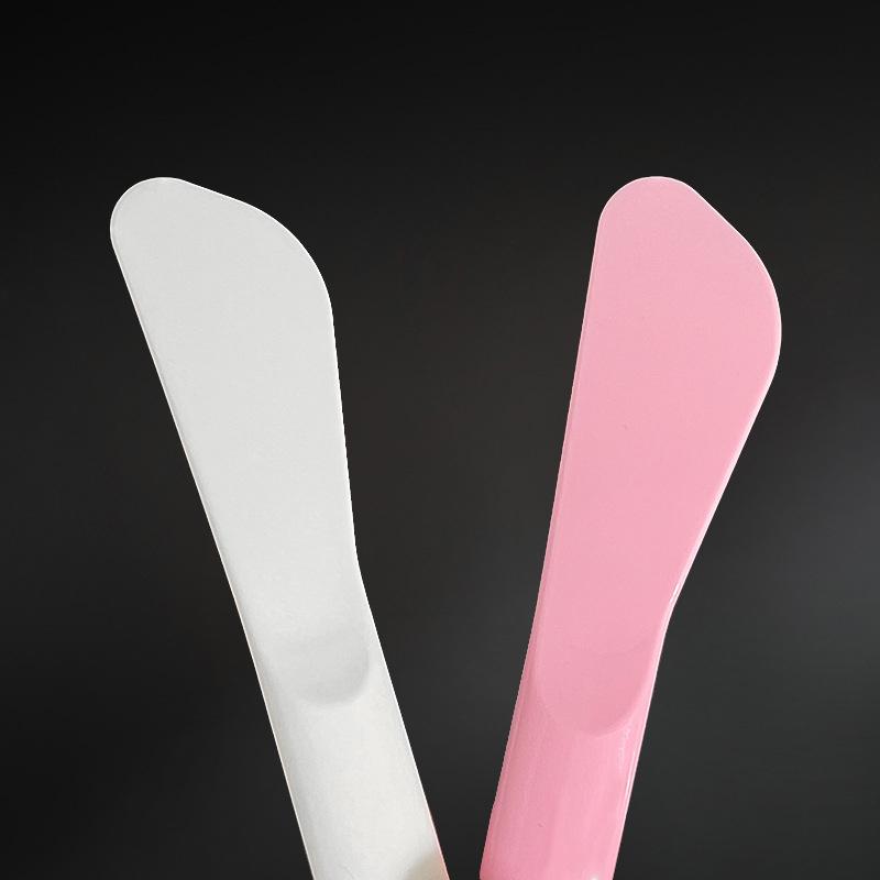 Cute Double Head Silicone Facial Mask Brush 2 In 1 Soft Head With Scraper Integrated Dual-Use Mud Stirring Stick DIY Beauty Tool