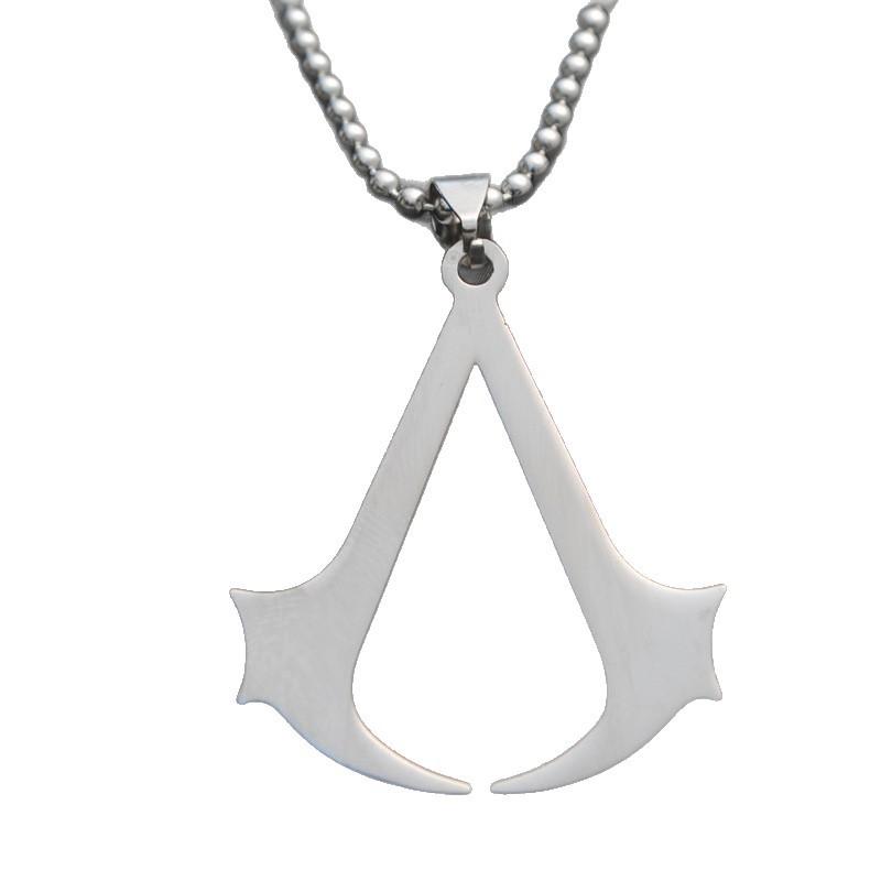 Свитер в стиле панк Assassin's Creed Мужской Свитер Цепочка Хип-хоп Цепочка с Подвеской-ожерельем
