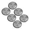 6pcs Round Reflectors Self Adhesive 2.24in Safety Reflector for Mailboxes Driveway Tunnels Post Cars Trailer White