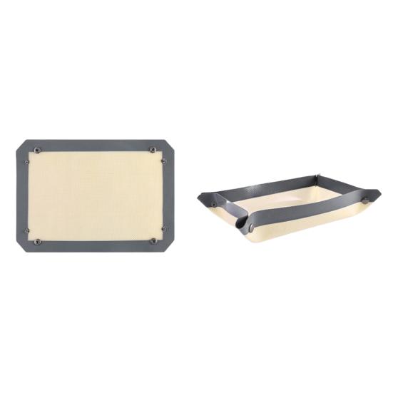 Силиконовый коврик для выпечки для духовки, антипригарный, термостойкий силиконовый, легко очищаемый, многоразовый противень для печенья, миндального печенья, хлеба