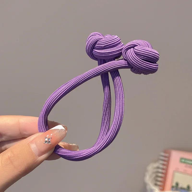 Китайские узелковые косички резинки для волос для женщин и девочек резинка для волос повязка на голову с высокой эластичностью двойная повязка на голову стильный головной убор