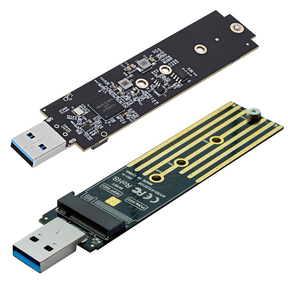Адаптер NVME на USB Макс. 2 ТБ USB 3.1 Gen 2 на M.2 NVMe SSD Конвертер Адаптер M.2 NVME USB 3.1 Адаптер для 2280 2260 2242 2230 SSD