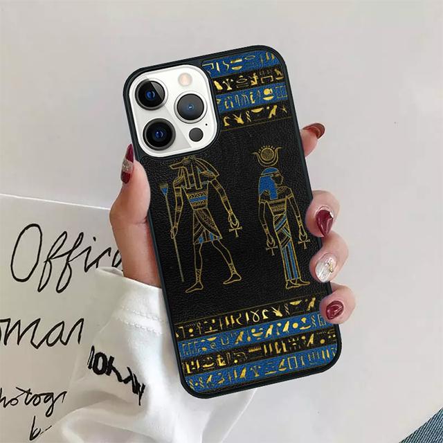Священный Глаз Гора Египет Фреска Чехол для Телефона Для iPhone 17 Air 15 16 14 13 12 Pro Max 11 Pro Max Plus