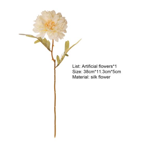 Поддельный цветок яркий нежный декоративный надежный настольный орнамент букет георгин для свадебного торжества