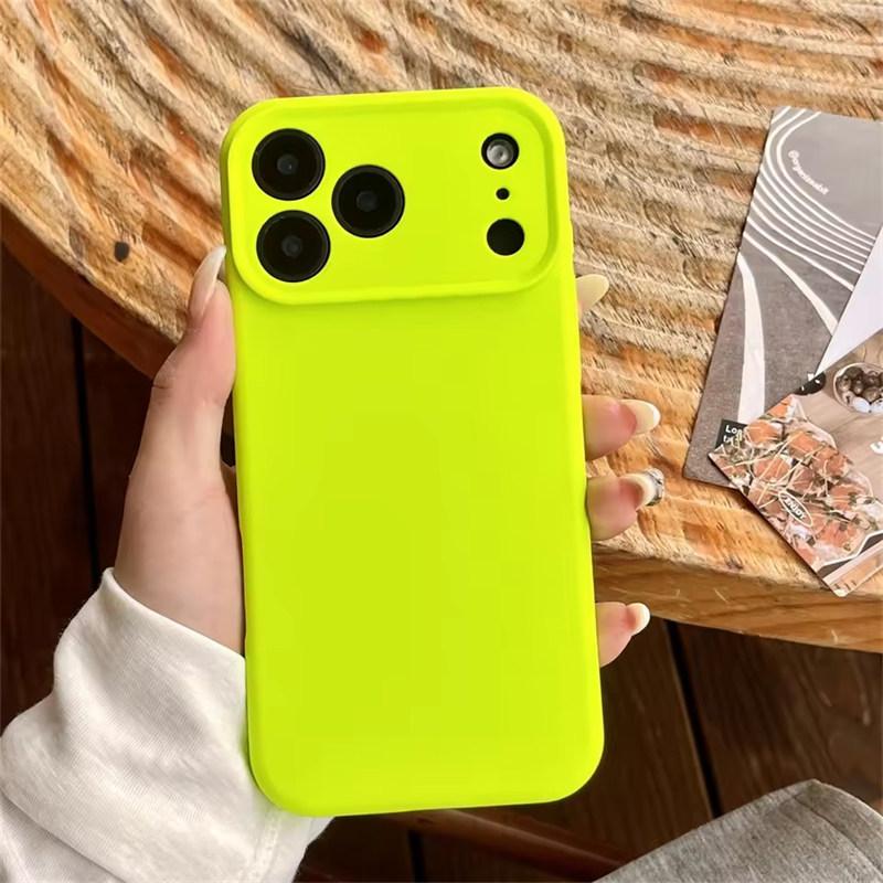 Высококачественный защитный чехол из жидкого силикона для iPhone 17 Air 16 15 14 13 12 11 Pro Max Plus 16E 17 Pro Max Защита камеры Матовый Мягкий чехол