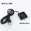 DC 5V USB Cable 4010 Power Brushless Cooling Fan Cover Motor Case 40MMx40mmx10mm for Pc Router 3d Printer
