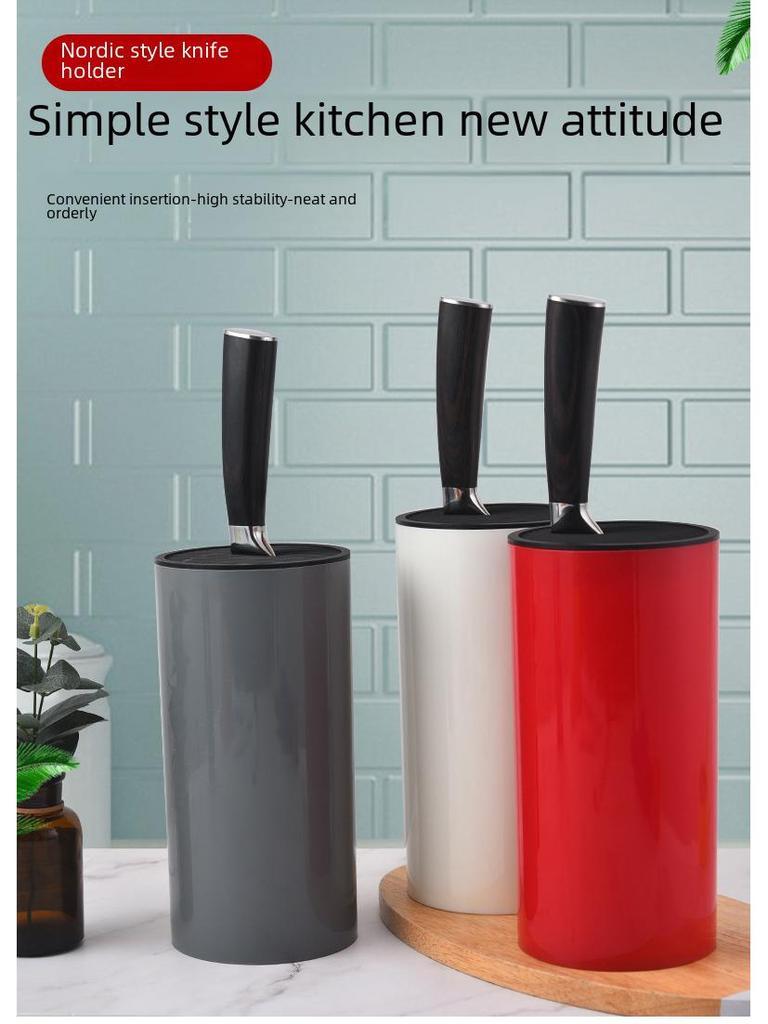 Многофункциональная подставка для кухонных ножей в скандинавском стиле - Простой пластиковый блок для хранения
