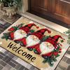 Nordic Christmas Floor Mat Entrance Door Porch Dirt-Resistant And Easy To Take Care Of Floor Mat Hotel Homestay Holiday Decorative Blanket