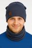 Set of Hat + Neck Warmer for Women and Men, Two-Layer Set, Warm Jeans
