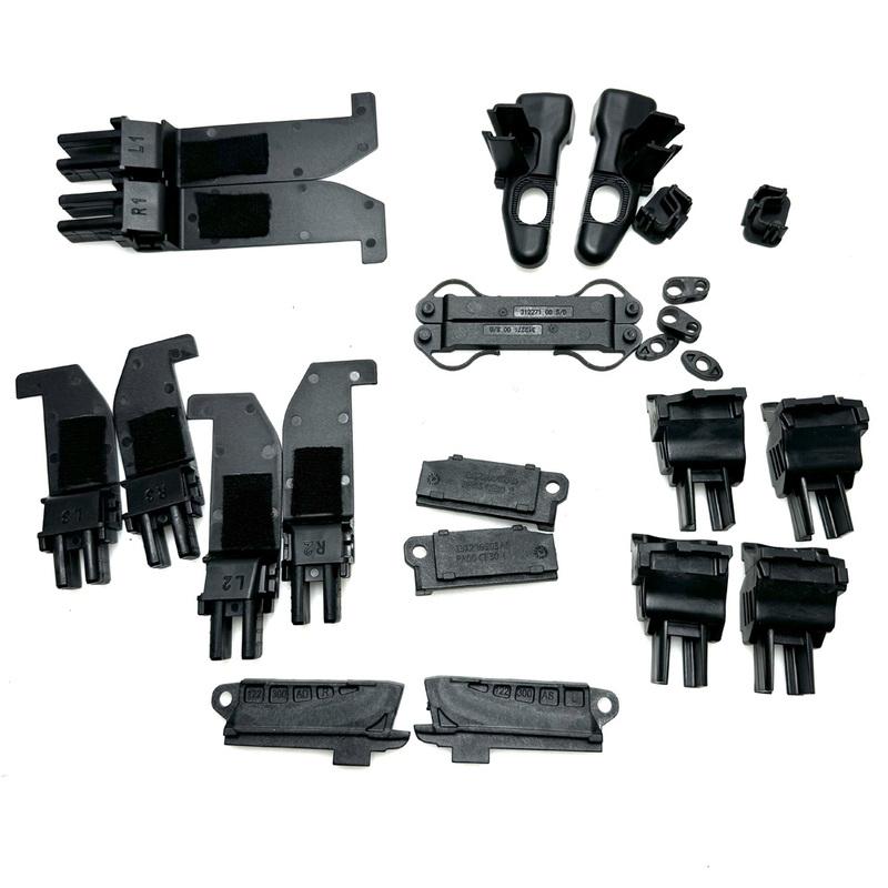 Upgraded Soft Top Roof Repair Slider Clip Hood Parts Black For Fiat 500C 500 Convertible Kit UK 24 Pcs car accessories 9099898