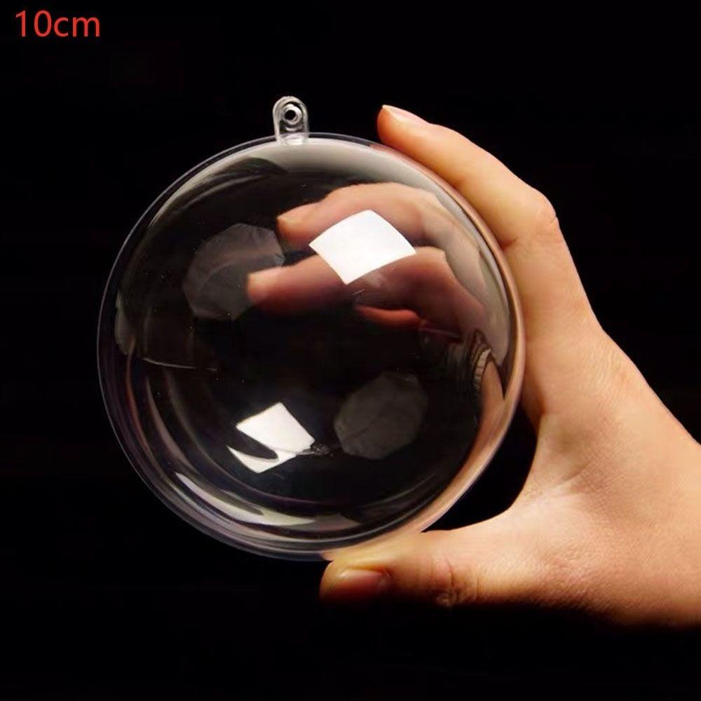 5PCS Bauble Ornament Christmas Transparent Ball Christmas Trees Open Ball Box  Parties