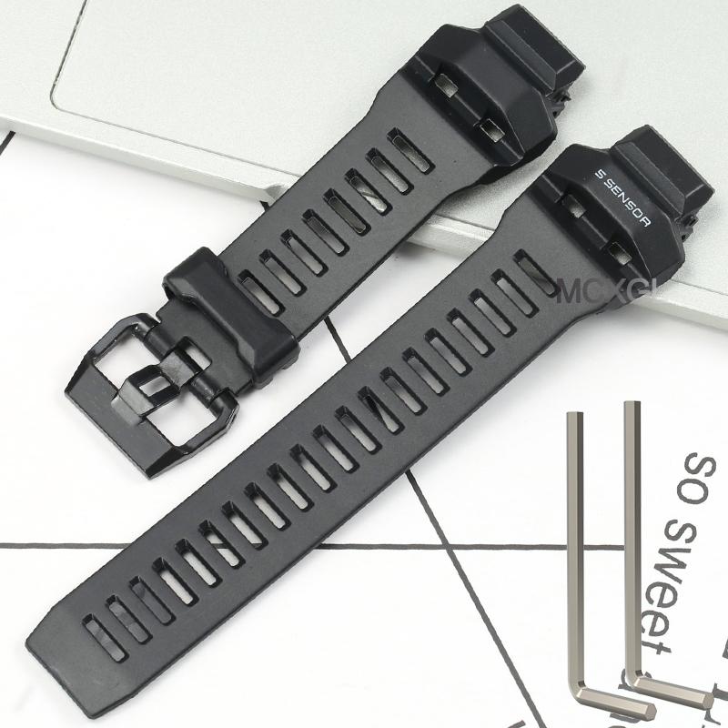 Резиновый Ремешок Для Casio G-Squad GBD-H1000-1A7JR Мужской Ремешок GBD-H1000 GBD H1000 Запасной Браслет