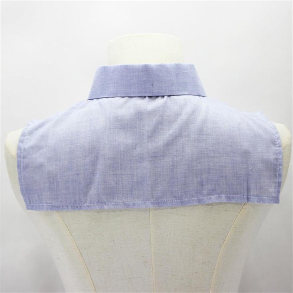 SHOWERSMILE Рубашка с ложным воротником Хлопковая рубашка Мужская Женская Съемный воротник Мужской лацкан Ложный воротник Синий Аксессуары для одежды