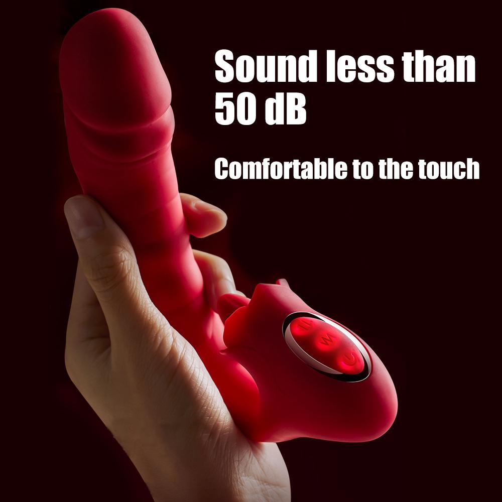 Вибратор для клитора, лизания языка для женщин, реалистичный фаллоимитатор, вибратор, стимулятор точки G, пары, игры для женщин, вагина, клитор, минет, оральный стимулятор клитора