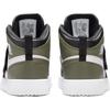 Кроссовки Air Jordan Sky Jordan 1 PS Black Toe Medium Olive Kids белые BQ7197-092