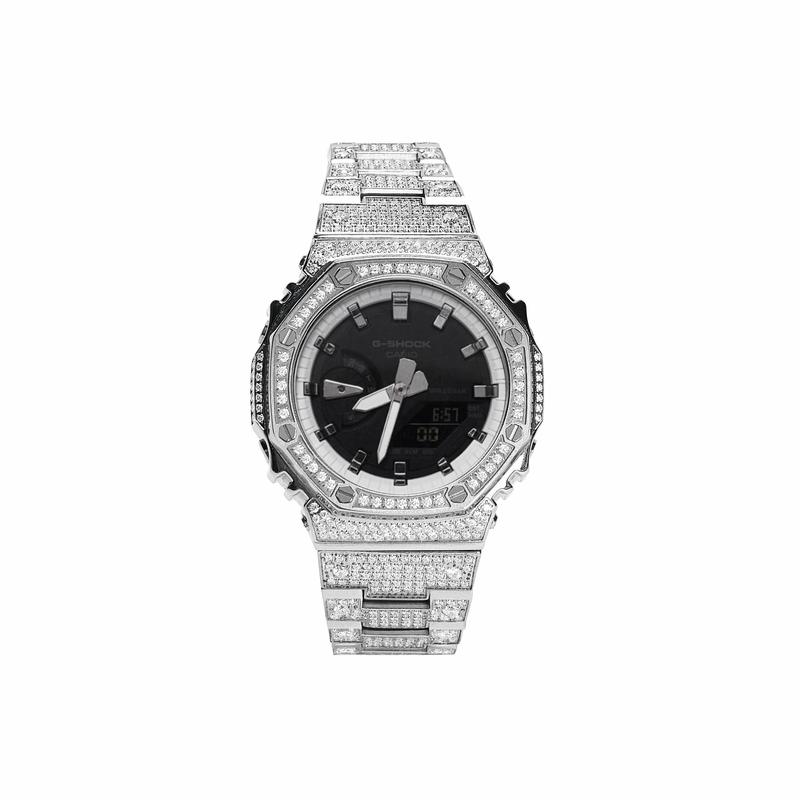 Casio Кастомизированные часы модифицированная серия 811 производство Farmhouse Oak GA-2100-1A1 модифицированные-серебряное стекло водонепроницаемые люминесцентные GA-2100-1A1PR