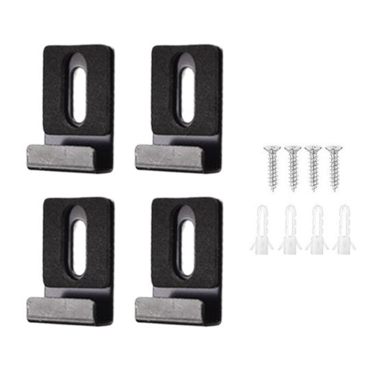 Металлические зажимы для зеркал. Комплект зажимов для подвешивания зеркала с широким каналом. Нержавеющий прочный несущий настенный монтаж. Большие тяжелые фиксаторы.