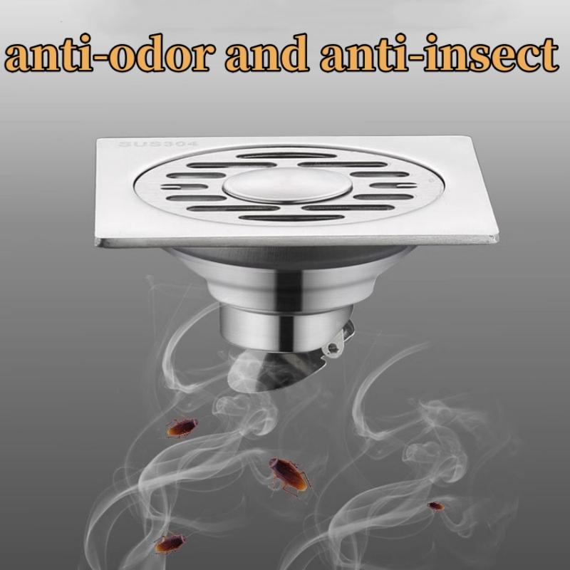 Stainless Steel Floor Drains Anti-odor Drainer Shower Strainer Cover Washing Machine Ground Leakage Kitchen Bathroom Hardware