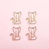 10 шт. Металлические скрепки в форме кошки, Мультяшные, Декоративные скрепки для бумаги, Скрепки для бумаги