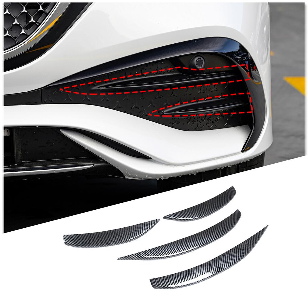 ABS Carbon Fiber Front Fog Light Trim For Mercedes Benz E Class W214 2024