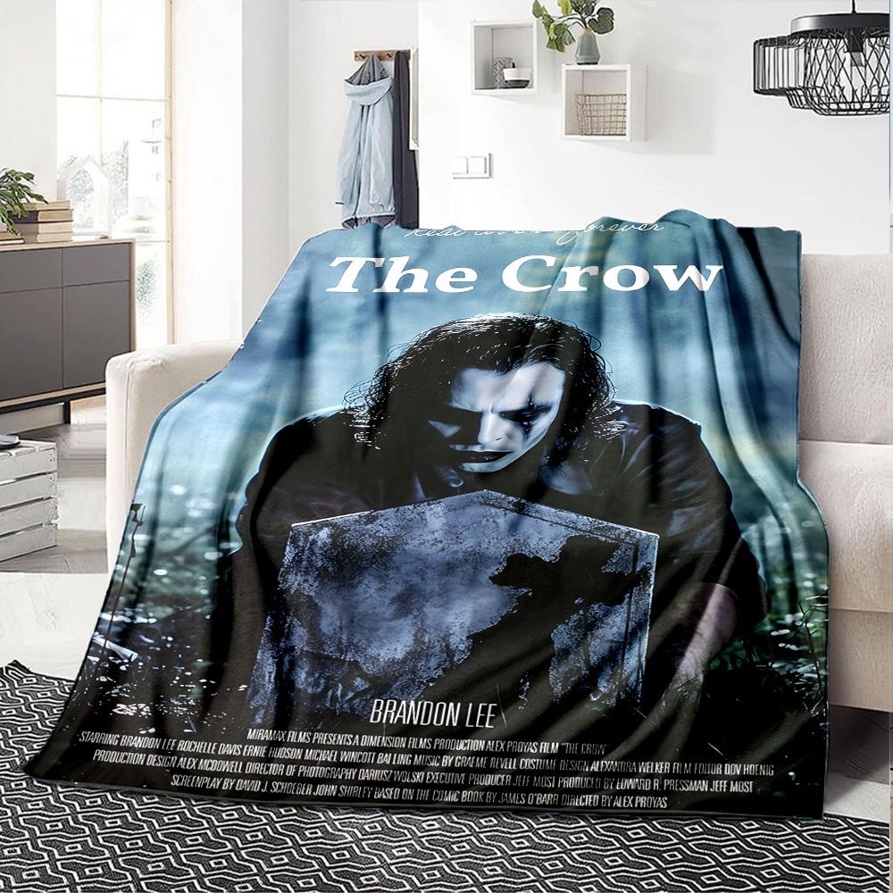 1pc Real Love Is Forever The Crow Throw Blanket Soft Flannel, Cozy All Season Polyester Perfect for Home, Office