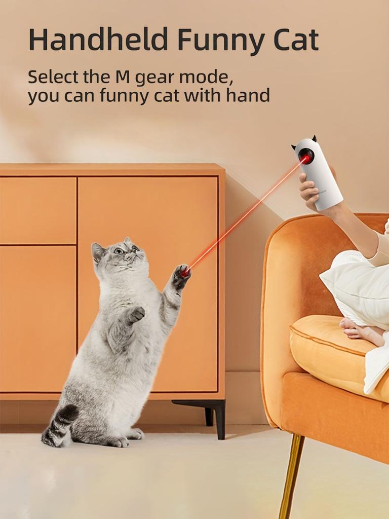 Интерактивные интеллектуальные игрушки для кошек и собак, игрушки-дразнилки для домашних животных, интеллектуальные автоматически светящиеся игрушки для кошек и собак