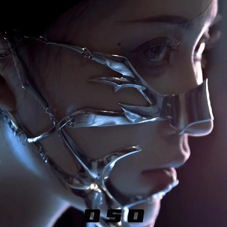 Преувеличивать киберпанк роскошные женские маски мода металлическая цепь нос лицо украшение модные ювелирные изделия маскарад аксессуары подарки