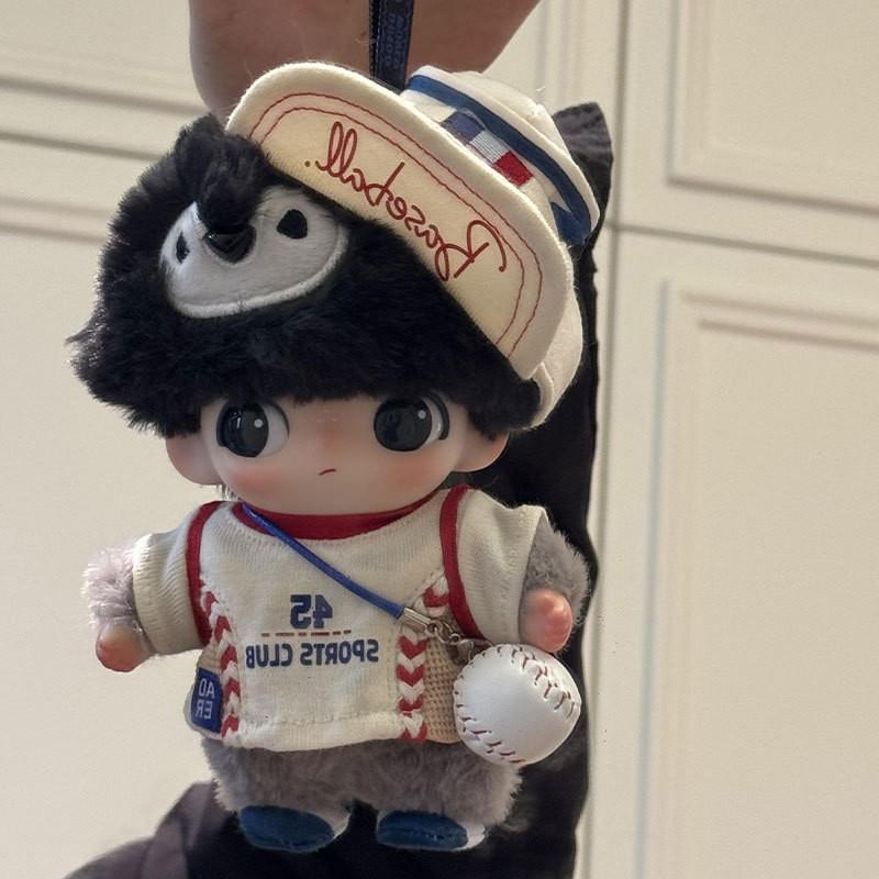 Dimoo Secret Theater Club 15cm Doll Outfit Set Hat Shirt Baseball Pendant Collectible Figure Accessories